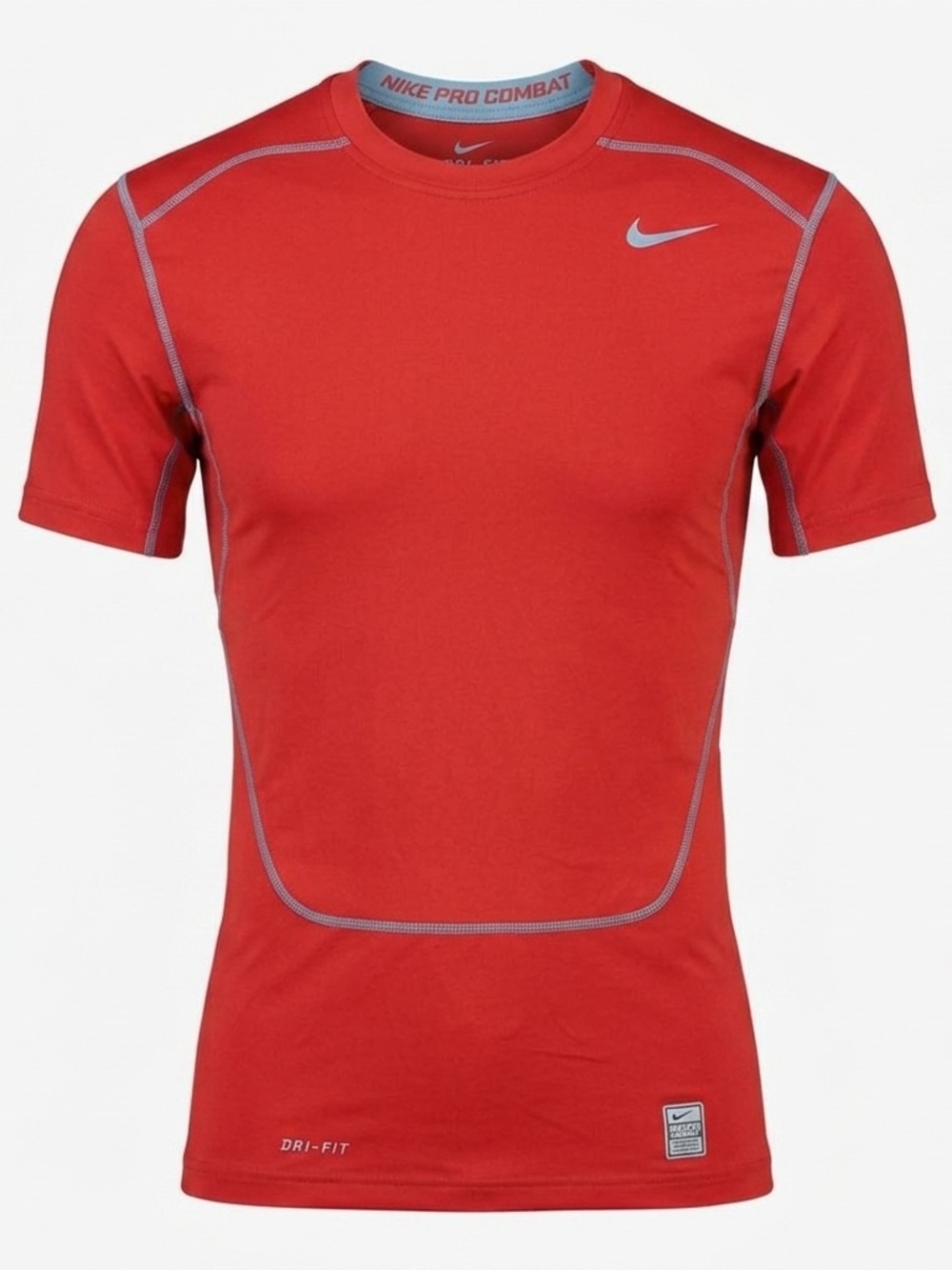 Nike Pro Combat Dri FIT Mens Large Red Compression Shirt Base Layer 533329-658